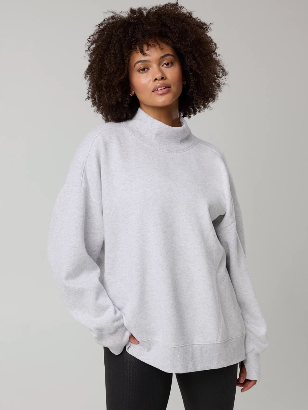 OFFLINE By Aerie Cloud Fleece Oversized Mockneck Sweatshirt